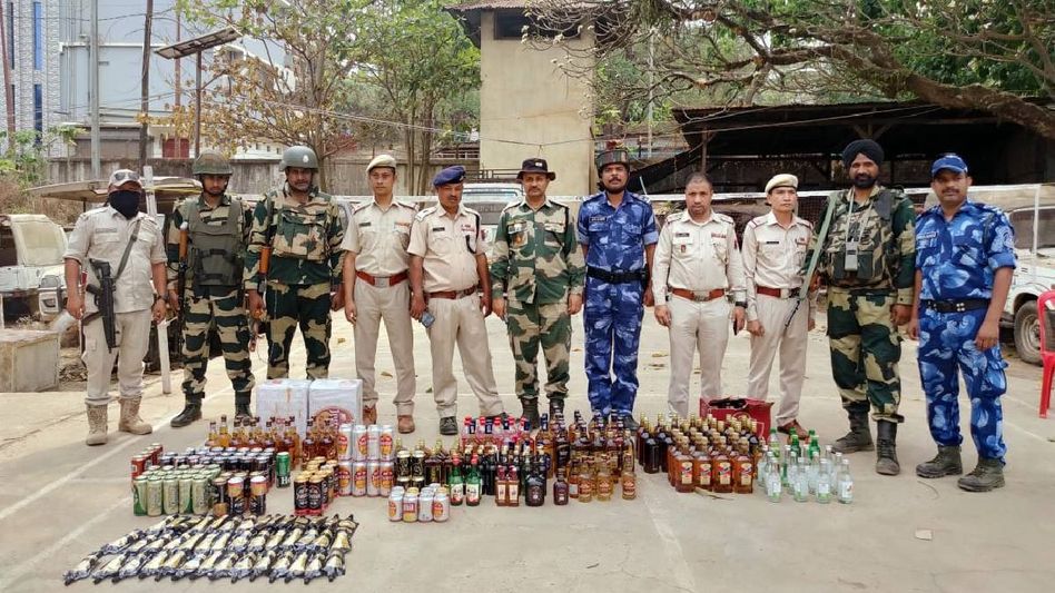 Four held in separate operations across Manipur; liquor consignment seized Four held in separate operations across Manipur; liquor consignment seized