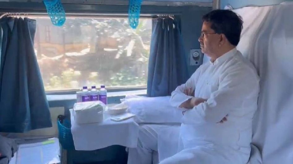 Tripura CM boards train; to launch 45 developmental projects in Dharmanagar Tripura CM boards train; to launch 45 developmental projects in Dharmanagar
