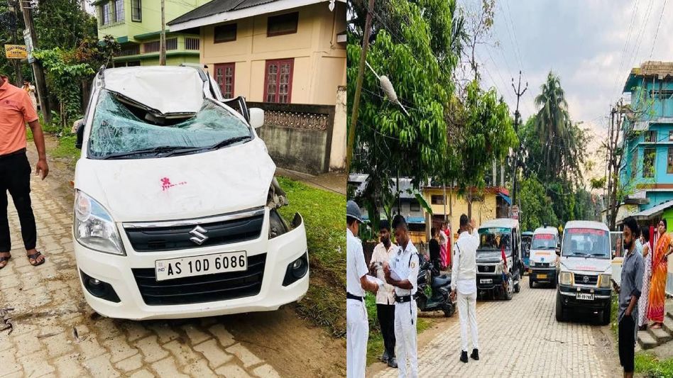 Assam: High-speed collision in Sribhumi's Lakhibazar leaves one dead Assam: High-speed collision in Sribhumi's Lakhibazar leaves one dead