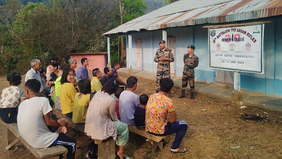 Mizoram: Assam Rifles promotes water conservation in Lungpuk-III Mizoram: Assam Rifles promotes water conservation in Lungpuk-III