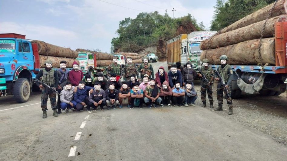 Timber trail cut short: Assam Rifles seizes 23 smuggling trucks in Manipur Timber trail cut short: Assam Rifles seizes 23 smuggling trucks in Manipur
