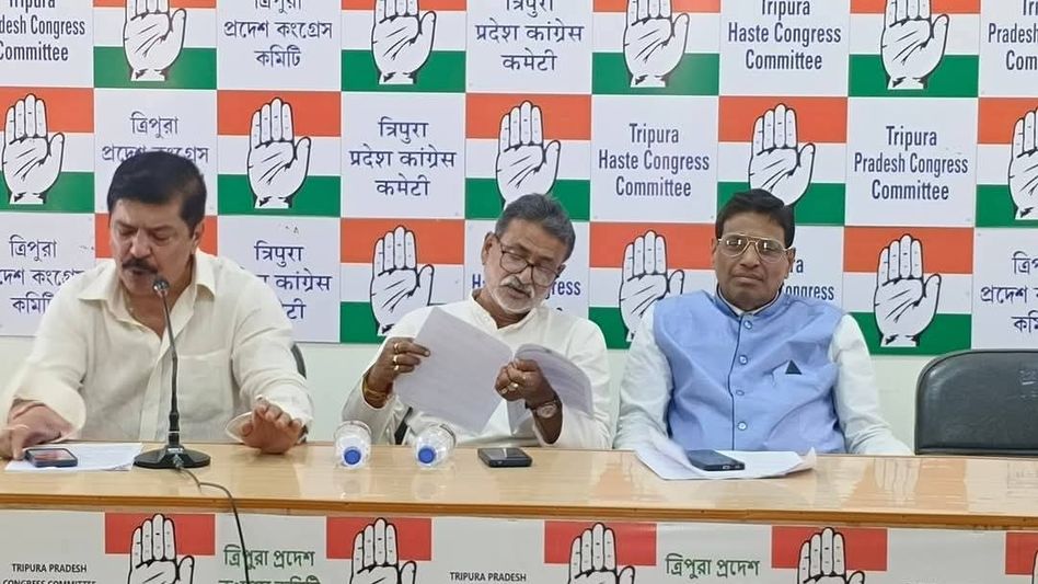 Tripura Congress launches ‘Save Constitution Abiyan’, rolls out scheme to strengthen organisation Tripura Congress launches ‘Save Constitution Abiyan’, rolls out scheme to strengthen organisation