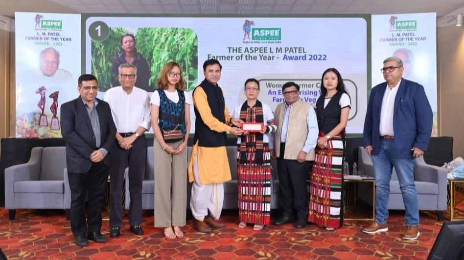 Aizawl woman honoured with Aspee LM Patel Farmer of the Year award Aizawl woman honoured with Aspee LM Patel Farmer of the Year award