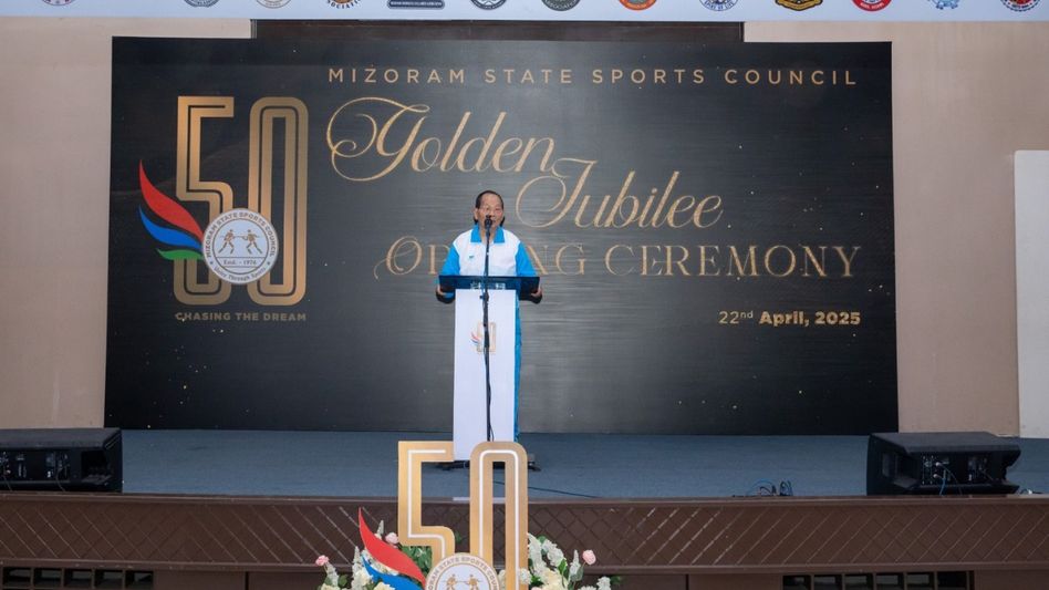 Mizoram State Sports Council kicks off golden jubilee celebration with grand ceremony Mizoram State Sports Council kicks off golden jubilee celebration with grand ceremony