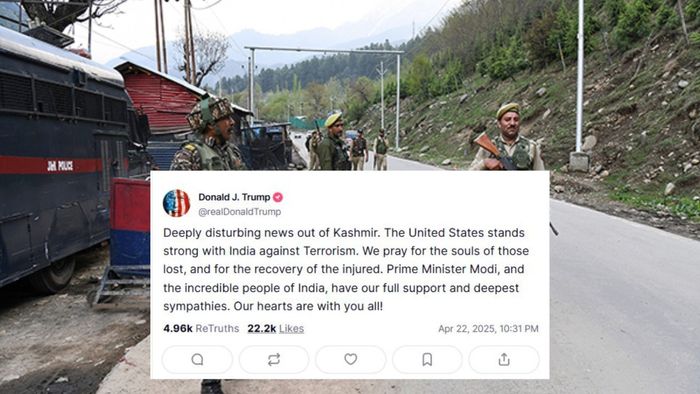 'The United States stands strong with India': Trump condemns Kashmir terror attack