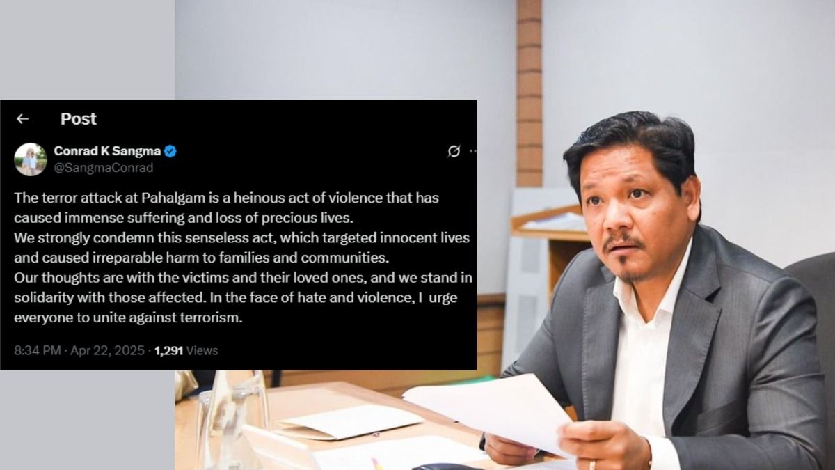 'Senseless act that caused irreparable harm': Meghalaya CM condemns Pahalgam terror attack 'Senseless act that caused irreparable harm': Meghalaya CM condemns Pahalgam terror attack