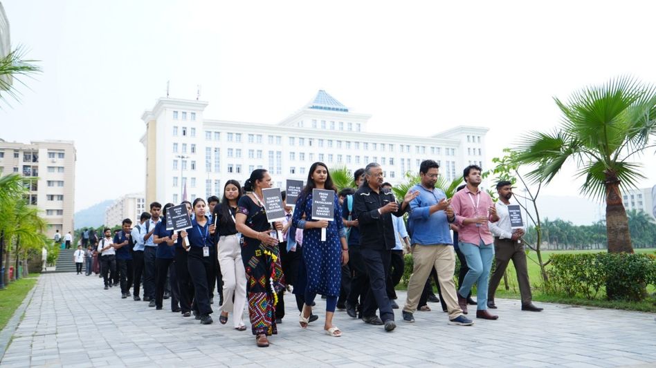 Assam: City university stages protest against Pahalgam terror attack, mourns 26 victims Assam: City university stages protest against Pahalgam terror attack, mourns 26 victims