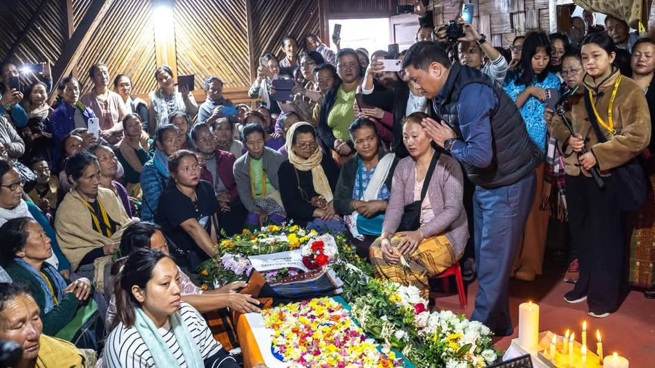 Arunachal CM announces job, Rs 50 lakh aid, memorial for IAF martyr Tage Hailyang Arunachal CM announces job, Rs 50 lakh aid, memorial for IAF martyr Tage Hailyang