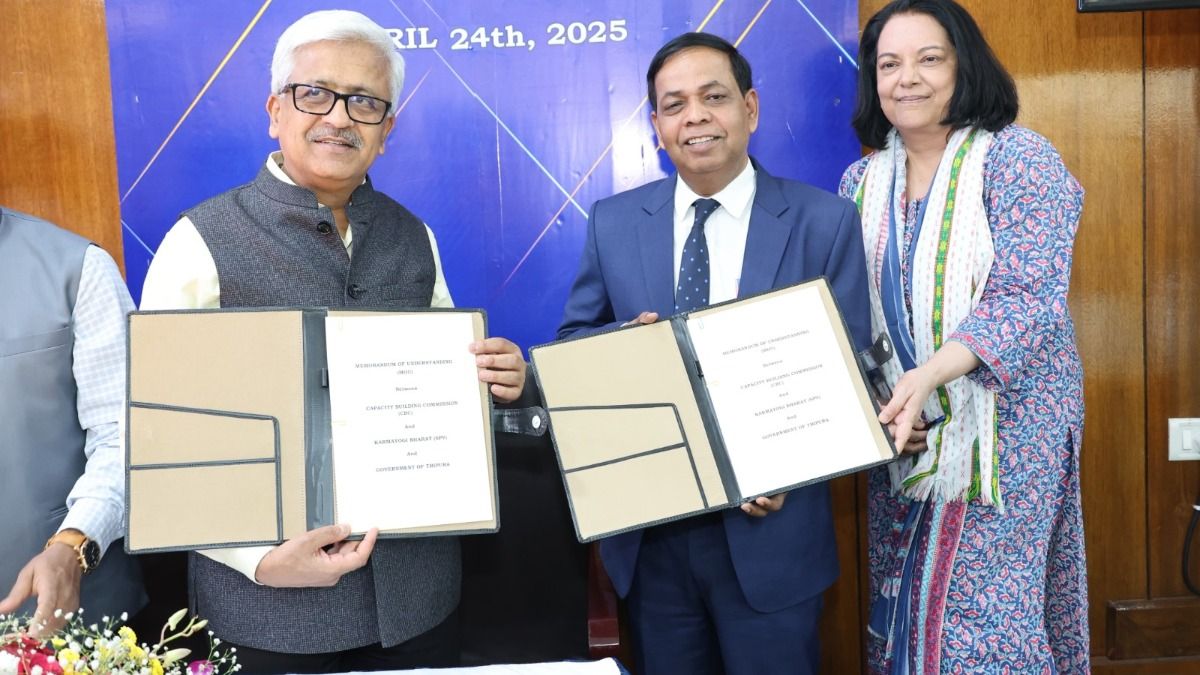Tripura inks pact with Karmayogi Bharat, skill commission to train govt employees Tripura inks pact with Karmayogi Bharat, skill commission to train govt employees