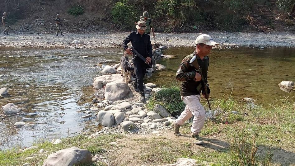 Manipur: Security forces recover live ammunition during search operations in Thoubal district Manipur: Security forces recover live ammunition during search operations in Thoubal district