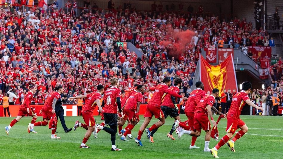 Liverpool secure 20th English league title with dominant win over Tottenham Liverpool secure 20th English league title with dominant win over Tottenham