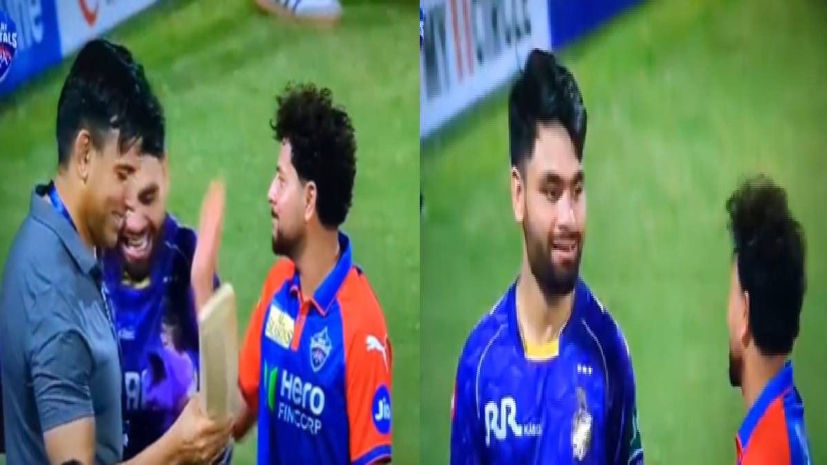 Kuldeep Yadav's 'playful slap' on Rinku Singh sparks social media frenzy after KKR-DC clash Kuldeep Yadav's 'playful slap' on Rinku Singh sparks social media frenzy after KKR-DC clash