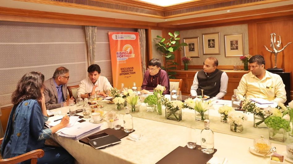 Scindia courts India Inc titans ahead of rising Northeast Summit 2025 Scindia courts India Inc titans ahead of rising Northeast Summit 2025