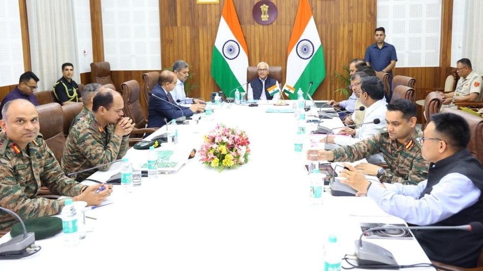 Manipur Governor reviews progress of Indo-Myanmar border fencing Manipur Governor reviews progress of Indo-Myanmar border fencing