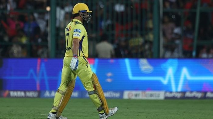 CSK captain MS Dhoni in frame