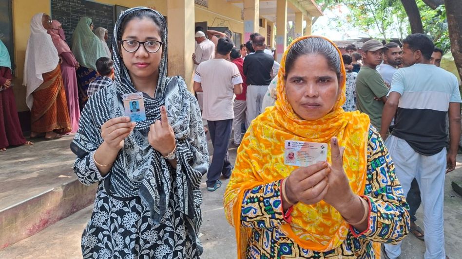 Assam Panchayat polls second phase: All-women polling stations power Dhubri Assam Panchayat polls second phase: All-women polling stations power Dhubri