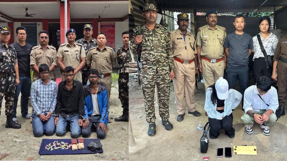 Arunachal: Five drug peddlers held, over 140 grams heroin seized in twin operations Arunachal: Five drug peddlers held, over 140 grams heroin seized in twin operations