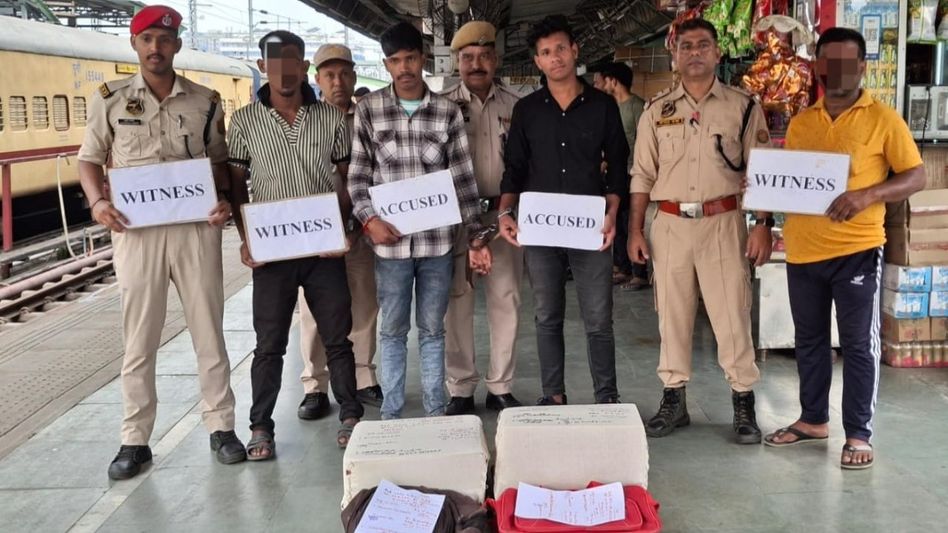 Over 22 kg cannabis seized from Rajdhani Express in Guwahati, two arrested Over 22 kg cannabis seized from Rajdhani Express in Guwahati, two arrested