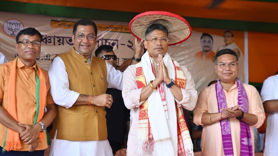 NDA's panchayat triumph mirrors Assam's faith in PM Modi and CM Sarma, says minister Pijush Hazarika NDA's panchayat triumph mirrors Assam's faith in PM Modi and CM Sarma, says minister Pijush Hazarika