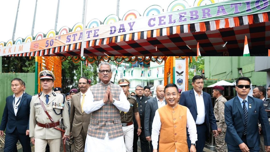 Sikkim marks 50 years of statehood with grand celebrations at Paljor Stadium Sikkim marks 50 years of statehood with grand celebrations at Paljor Stadium