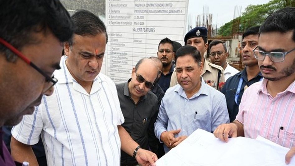 Assam CM reviews progress of cricket stadium, swimming pool at Amingaon Assam CM reviews progress of cricket stadium, swimming pool at Amingaon