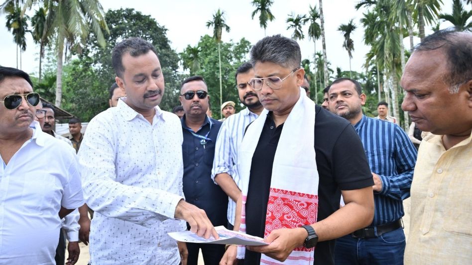 Assam: Pijush Hazarika reviews anti-flood works in Raha, demands accountability from contractors Assam: Pijush Hazarika reviews anti-flood works in Raha, demands accountability from contractors