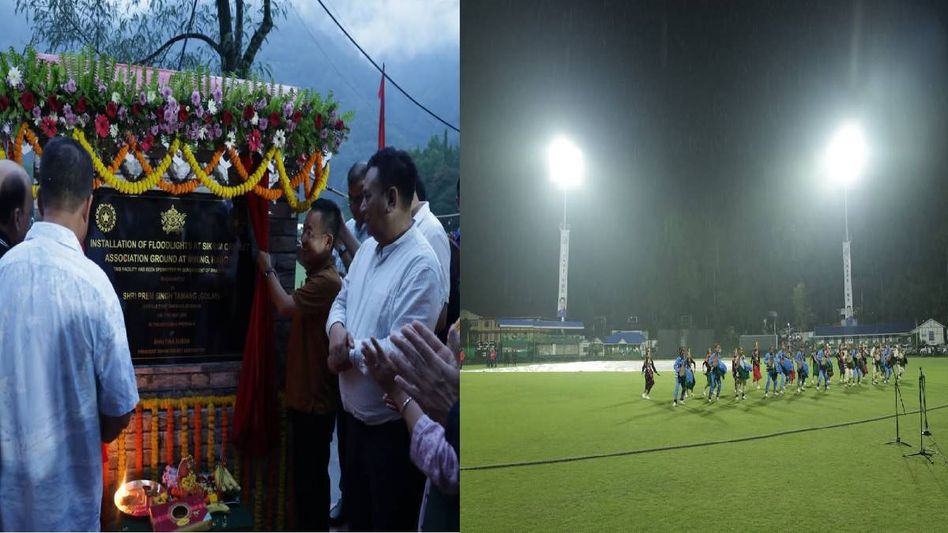 Sikkim installs broadcast-grade floodlights at Mining cricket ground, ready to host day-night matches Sikkim installs broadcast-grade floodlights at Mining cricket ground, ready to host day-night matches