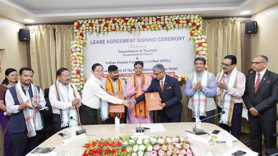 Tripura inks lease with IHCL for five-star heritage hotel Tripura inks lease with IHCL for five-star heritage hotel