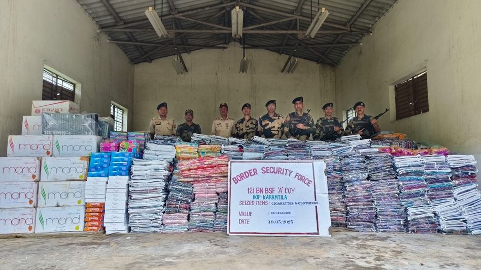 BSF seizes contraband worth Rs 1 crore, rescues 31 cattle in South Tripura BSF seizes contraband worth Rs 1 crore, rescues 31 cattle in South Tripura