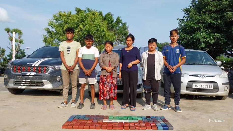 Mizoram cops seize drugs worth over Rs 6 crore; several including Myanmar nationals arrested Mizoram cops seize drugs worth over Rs 6 crore; several including Myanmar nationals arrested