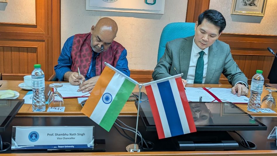 Assam's Tezpur university inks pact with Thailand varsity for academic-cultural collaboration Assam's Tezpur university inks pact with Thailand varsity for academic-cultural collaboration