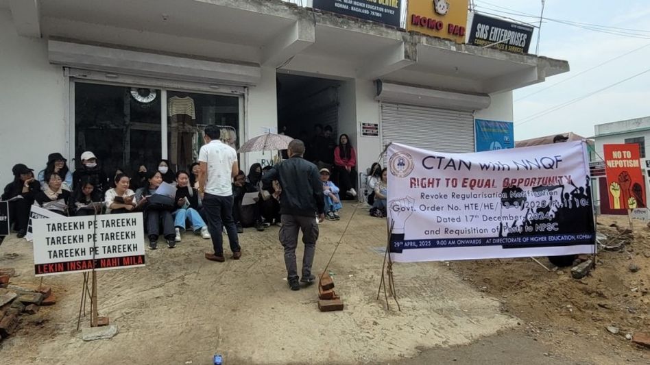 Nagaland: CTAN-NNQF to begin second phase protest over government's inaction on requisition of 147 teaching posts Nagaland: CTAN-NNQF to begin second phase protest over government's inaction on requisition of 147 teaching posts