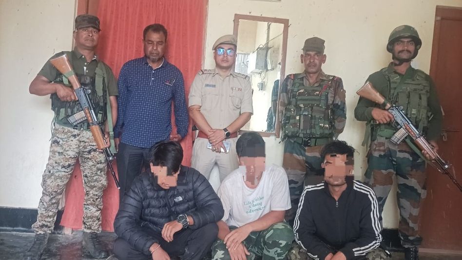 Manipur security forces arrest three militants near Myanmar border; arms-explosives seized Manipur security forces arrest three militants near Myanmar border; arms-explosives seized