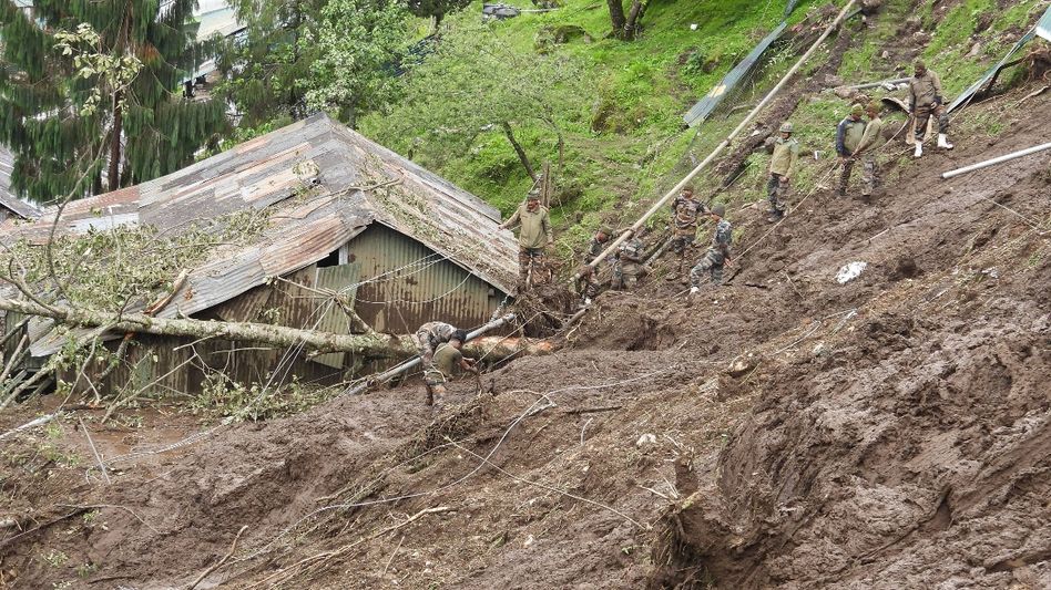 Sikkim: Landslide hits army camp, 3 dead, 6 missing; rescue ops underway Sikkim: Landslide hits army camp, 3 dead, 6 missing; rescue ops underway
