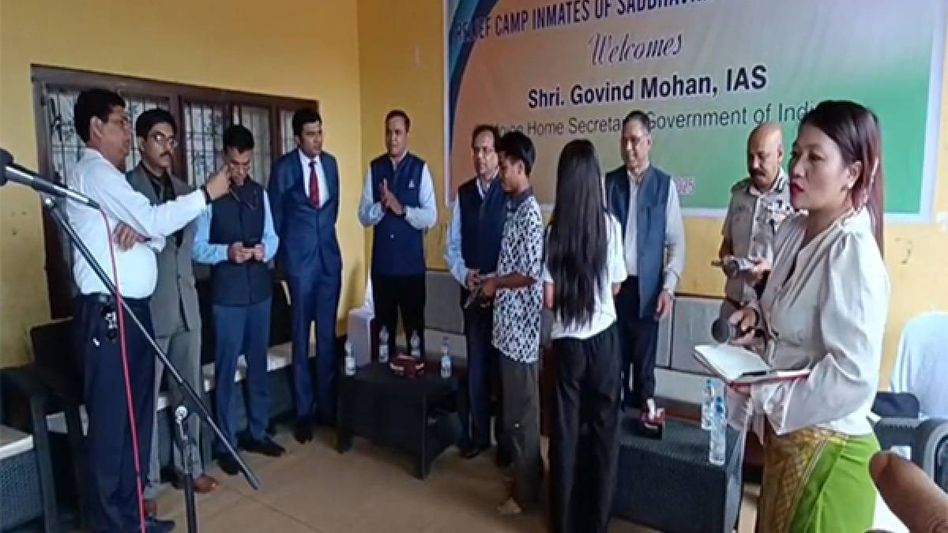 Union Home Secretary, IB Chief visit relief camps in Manipur's Churachandpur, launch women's empowerment projects Union Home Secretary, IB Chief visit relief camps in Manipur's Churachandpur, launch women's empowerment projects
