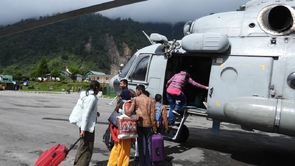 Army intensifies rescue ops in landslide-hit North Sikkim; over 100 tourists await evacuation Army intensifies rescue ops in landslide-hit North Sikkim; over 100 tourists await evacuation