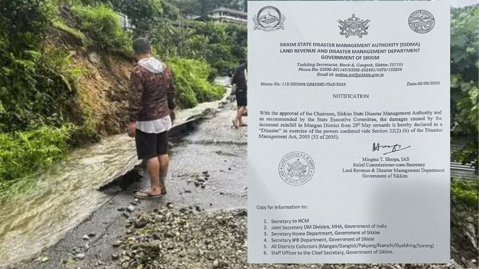 Sikkim declares Mangan rain havoc a disaster under Disaster Management Act Sikkim declares Mangan rain havoc a disaster under Disaster Management Act