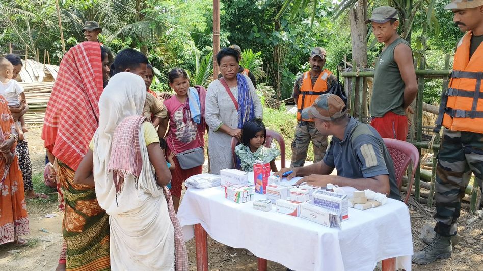 Assam Rifles intensify health measures after floods in Tripura and West Manipur Assam Rifles intensify health measures after floods in Tripura and West Manipur