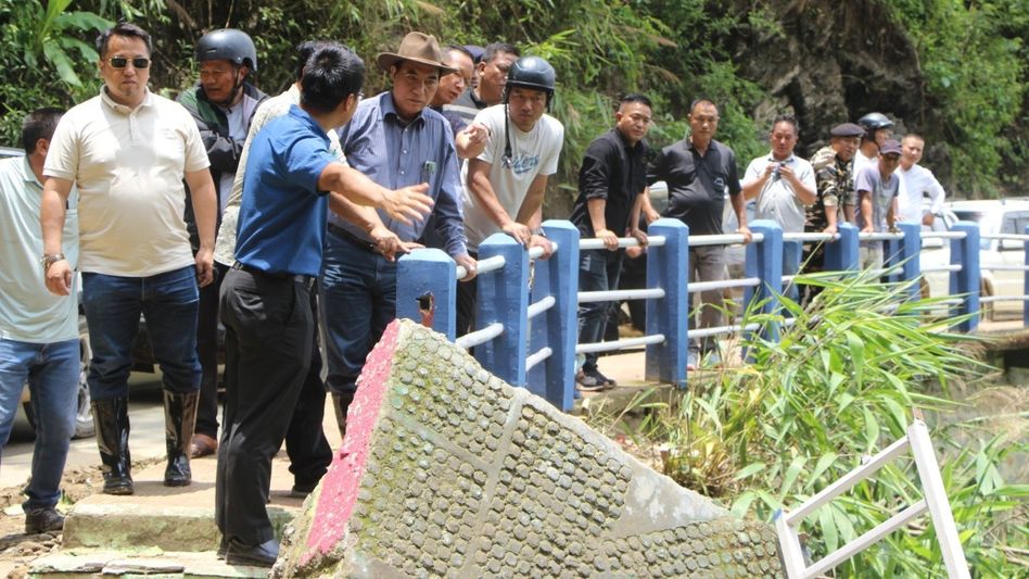 Mizoram CM Lalduhoma conducts on-ground assessment of disaster-hit Serchhip, Buangpui, and Thenzawl Mizoram CM Lalduhoma conducts on-ground assessment of disaster-hit Serchhip, Buangpui, and Thenzawl