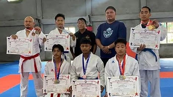 Arunachal karate team dominates national championship with 17-medal haul