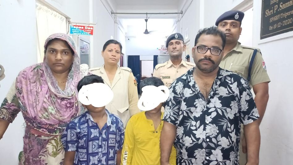 Tripura: Four Bangladeshis, including two minors held at Agartala railway station Tripura: Four Bangladeshis, including two minors held at Agartala railway station