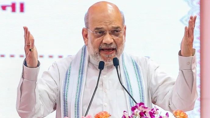 Congress slams Amit Shah over "bizarre" remark on peace in Northeast, J&K Congress slams Amit Shah over "bizarre" remark on peace in Northeast, J&K