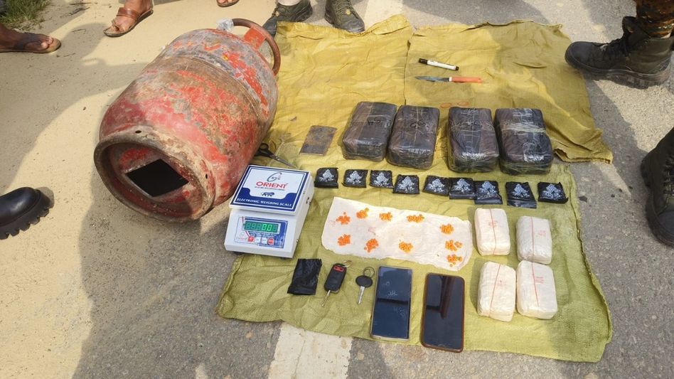 Assam police seize drugs worth Rs 45 crore in Cachar, four arrested Assam police seize drugs worth Rs 45 crore in Cachar, four arrested
