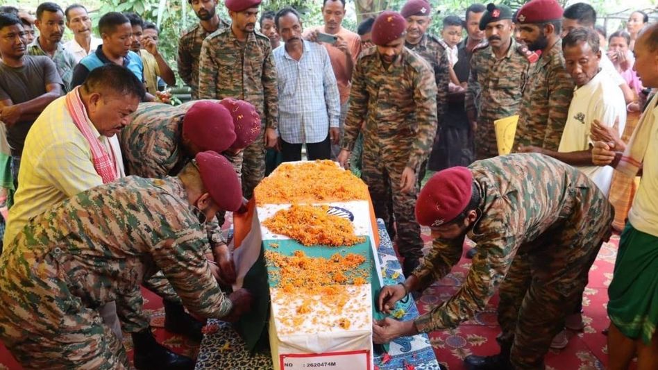 Sepoy Sunilal Muchahary laid to rest in Assam after losing life in Sikkim landslide Sepoy Sunilal Muchahary laid to rest in Assam after losing life in Sikkim landslide