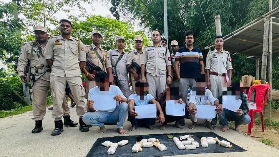 Assam police arrest five with drugs worth Rs 6.5 crore in Sribhumi Assam police arrest five with drugs worth Rs 6.5 crore in Sribhumi