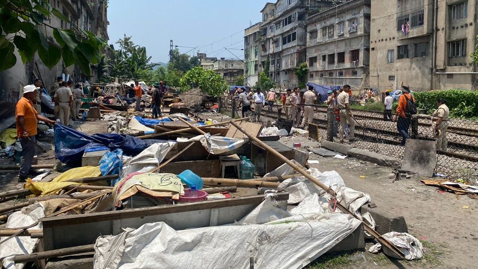 NFR demolishes 29 illegal structures in major eviction drive between Kamakhya and Guwahati stations NFR demolishes 29 illegal structures in major eviction drive between Kamakhya and Guwahati stations