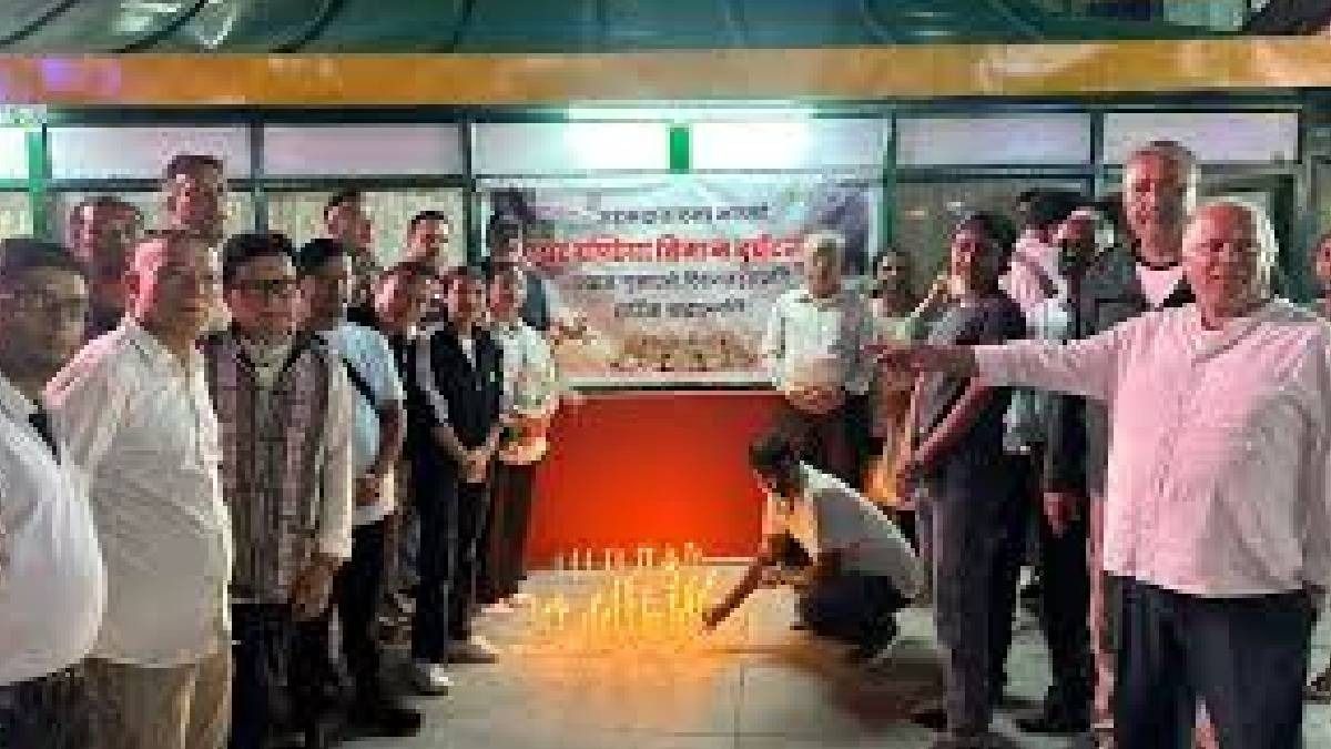 Sikkim BJP holds candlelight vigil in solidarity with victims of Air India plane crash Sikkim BJP holds candlelight vigil in solidarity with victims of Air India plane crash