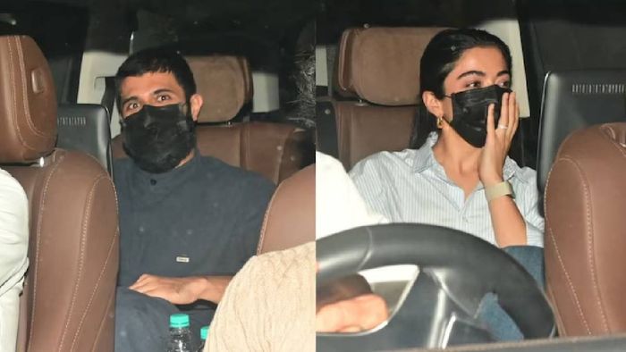 Vijay Deverakonda Rashmika Mandanna spotted together at Mumbai airport amid dating rumours