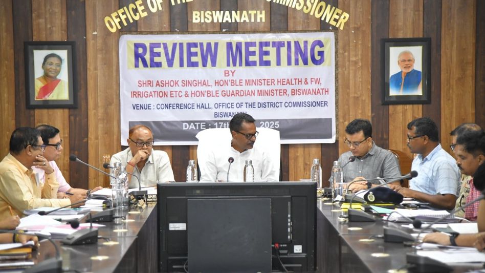Assam Minister Ashok Singhal reviews flagship schemes in Biswanath, calls for inclusive and timely delivery Assam Minister Ashok Singhal reviews flagship schemes in Biswanath, calls for inclusive and timely delivery
