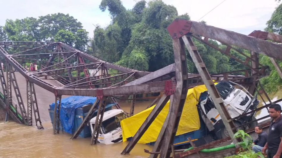 Assam: Five arrested, 3 policemen taken off duty in Cachar bridge collapse incident Assam: Five arrested, 3 policemen taken off duty in Cachar bridge collapse incident